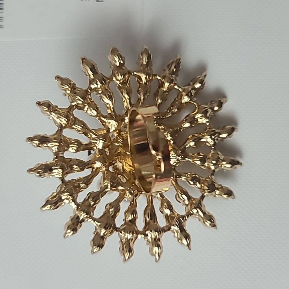 New Pearl Statement Adjustable Ring - image 3